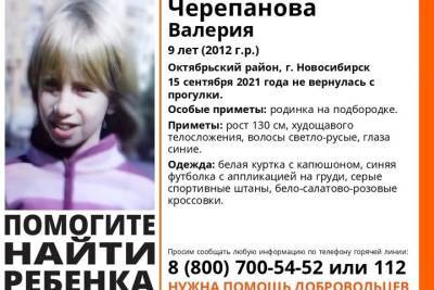 Девятилетняя школьница пропала в Новосибирске