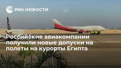 Росавиация выдала более 80 новых допусков авиакомпаниям на полеты в Египет