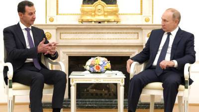 «Только консолидация всех сил позволит стране встать на ноги»: Путин провёл в Кремле встречу с президентом Сирии Асадом