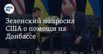Зеленский попросил США о помощи на Донбассе
