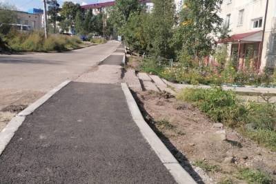 В Нерюнгри появились новые тротуары