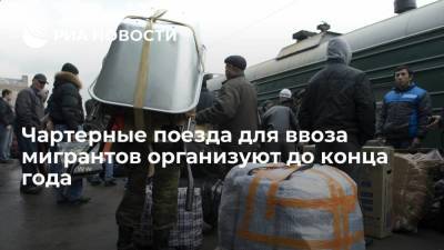 Замглавы Минстроя Стасишин: чартерные поезда для ввоза мигрантов организуют до конца года
