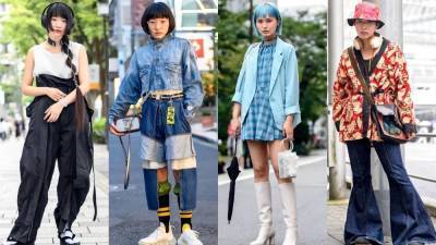 Стритстайл на Неделе моды весна-лето 2022 в Токио