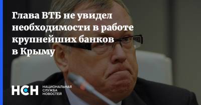 Глава ВТБ не увидел необходимости в работе крупнейших банков в Крыму