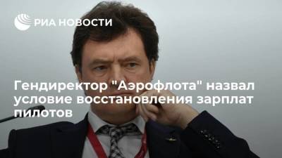 Гендиректор "Аэрофлота" Полубояринов назвал условие восстановления зарплат пилотов