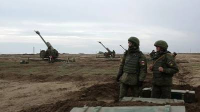 В Калининградской области артиллеристы Балтфлота провели учебные стрельбы