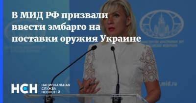 В МИД РФ призвали ввести эмбарго на поставки оружия Украине