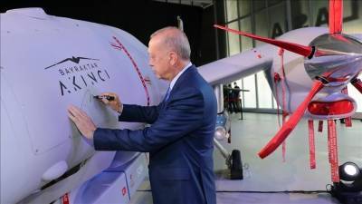 БПЛА Akıncı полетит с посланием президента Эрдогана