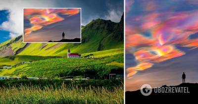 Перламутровые облака в Исландии: фотограф сделал снимки - фото