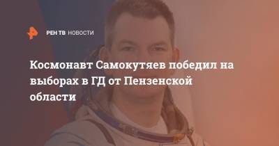Космонавт Самокутяев победил на выборах в ГД от Пензенской области