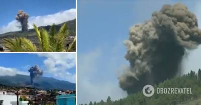 На Канарских островах началось извержение вулкана, жителей экстренно эвакуируют. Видео