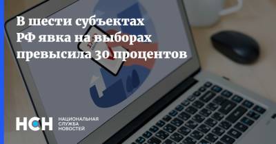 В шести субъектах РФ явка на выборах превысила 30 процентов
