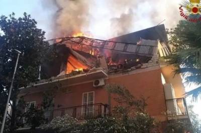 В жилом доме в Риме произошел взрыв