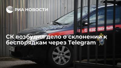 СК возбудил дело о склонении к массовым беспорядкам через Telegram в дни выборов в Госдуму