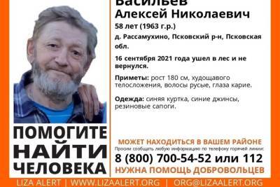 58-летний житель Псковского района ушел в лес и не вернулся