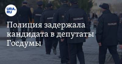 Полиция задержала кандидата в депутаты Госдумы