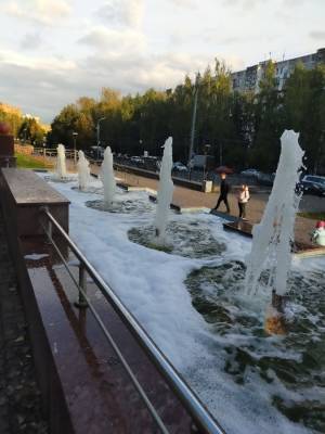 Пострадавший от «пенных вандалов» нижегородский фонтан очистят в ближайшее время
