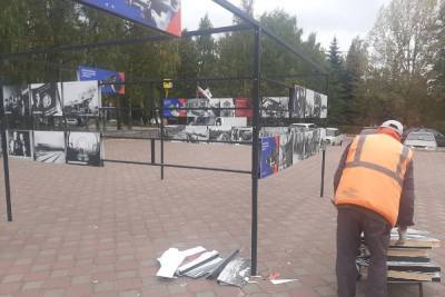 Разрушенную вандалами выставку в Приокском районе разместят в другом месте