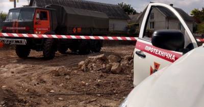 В Тернопольской области случайно раскопали 250-килограммовую авиационную бомбу, — ГСЧС
