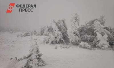 Челябинский нацпарк Зюраткуль замело снегом