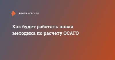 Как будет работать новая методика по расчету ОСАГО - ren.tv - Россия
