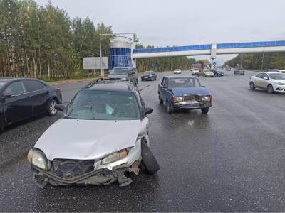 В Уфе пенсионер за рулем «Жигулей» попал в аварию