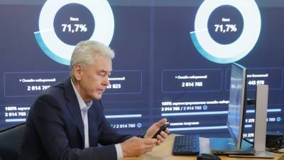 Собянин отдал свой голос на выборах Госдумы онлайн