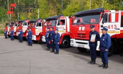 Красноярским пожарным передали семь новых машин
