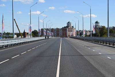 В Ельце открыли четырехполосный автомобильный мост через реку Быстрая Сосна
