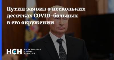 Путин заявил о нескольких десятках COVID-больных в его окружении