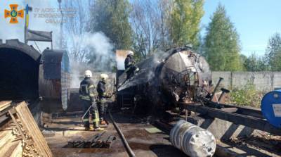 В Житомире взорвалась цистерна с горючим