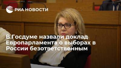 Панина: требование ЕП готовиться к непризнанию выборов в России безответственно