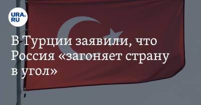 В Турции заявили, что Россия «загоняет страну в угол»