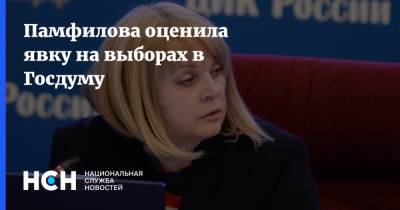 Памфилова оценила явку на выборах в Госдуму