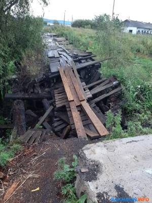 Жители Углегорска остались без моста через Тухлянку
