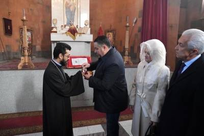 Игорь Руденя подарил Армянской церкви в Твери мощи святого Григория