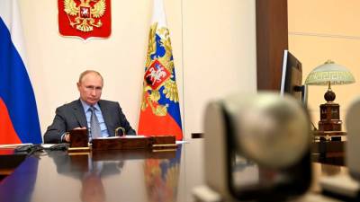 Встреча Путина с Памфиловой. Видеотрансляция