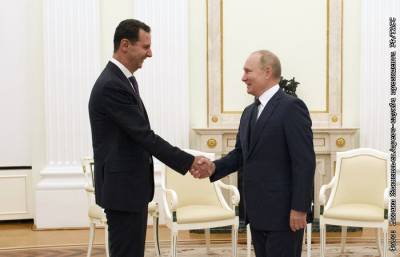 Путин накануне вечером в Кремле встретился с Асадом