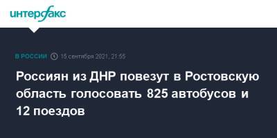 Россиян из ДНР повезут в Ростовскую область голосовать 825 автобусов и 12 поездов