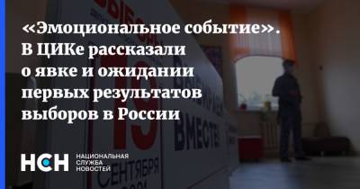 «Эмоциональное событие». В ЦИКе рассказали о явке и ожидании первых результатов выборов в России