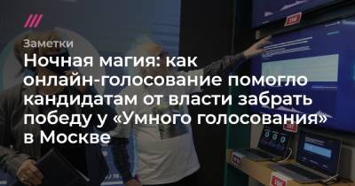 Ночная магия: как онлайн-голосование помогло кандидатам от власти забрать победу у «Умного голосования» в Москве