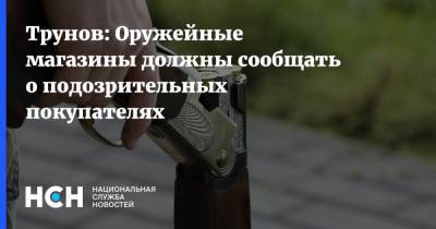 Игорь Трунов - Трунов: Оружейные магазины должны сообщать о подозрительных покупателях - nsn.fm - Россия