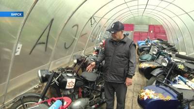 В Башкирии пенсионер собирает раритетные мотоциклы