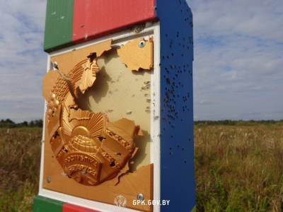 В Беларуси заявили, что их пограничный знак обстреляли с территории Украины
