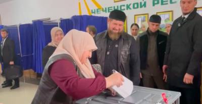Кадыров объяснил высокую явку на выборах в Чечне