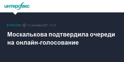 Москалькова подтвердила очереди на онлайн-голосование