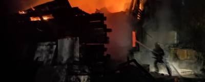 В Новосибирском районе ночью сгорел садовый домик, второй удалось потушить