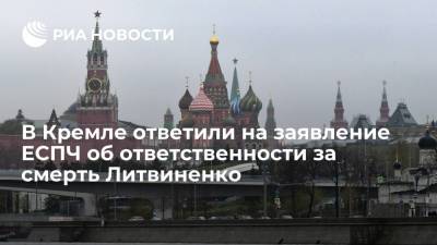 Песков назвал заявление ЕСПЧ об "ответственности" России за смерть Литвиненко голословным