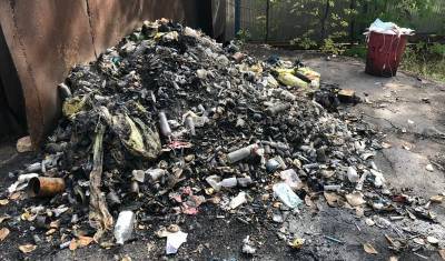 В Уфе обнаружили незаконную свалку, на которой сжигали медицинские отходы