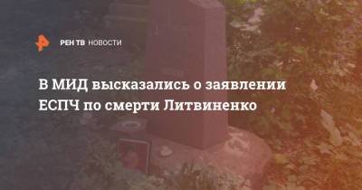 В МИД высказались о заявлении ЕСПЧ по смерти Литвиненко